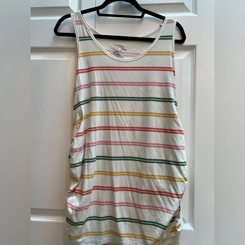 Time & Tru Maternity Stretch Tank Top Size Large - Picture 10 of 12